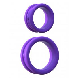 Набор из двух фиолетовых эрекцонных колец Max Width Silicone Rings